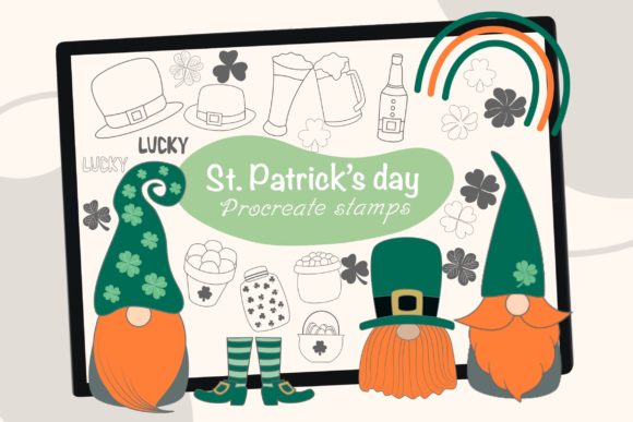 Accelerating Digital Design Workflows with St. Patrick’s Day Procreate Brush Stamps