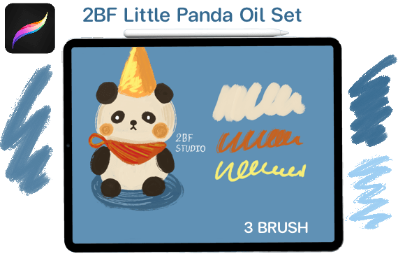 Bringing Traditional Texture to Digital Art with the Procreate Little Panda Oil Brush