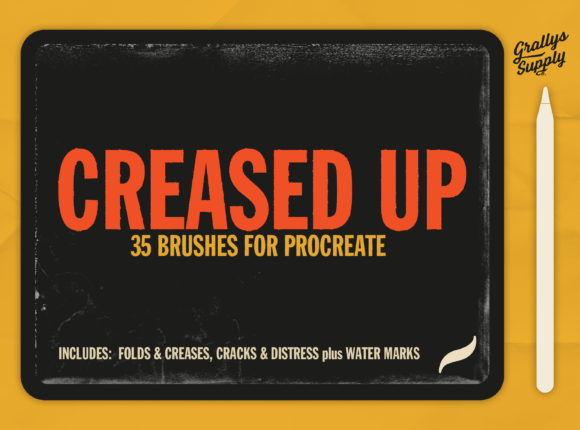 Creased Up Brush Pack for Procreate: Elevating Digital Texture and Depth