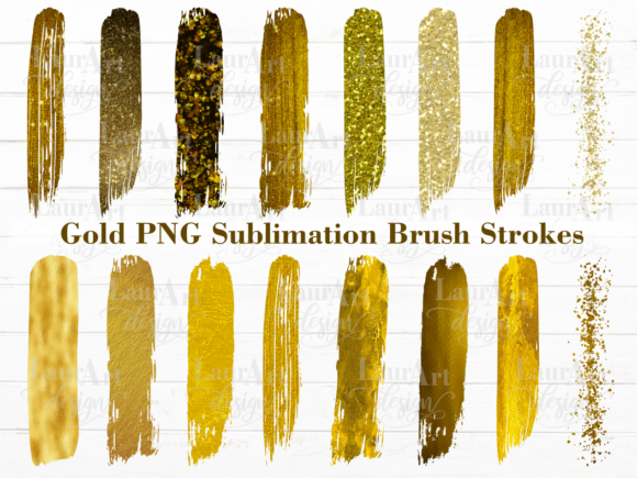 Gold Brush Strokes Glitter Sublimation: A Practical Guide for Digital Crafters
