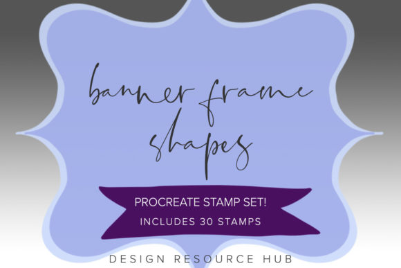 Integrating the Banner Frames Procreate Stamp Set into Your Digital Design Workflow