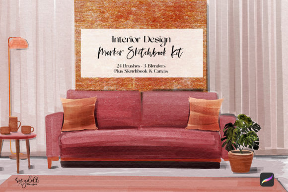 Mastering Digital Concept Art with the Interior Design Marker Sketchbook Kit