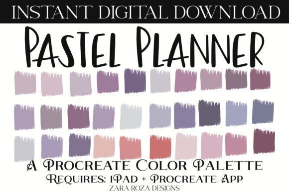 Pastel Planner Procreate Color Palette Guide
