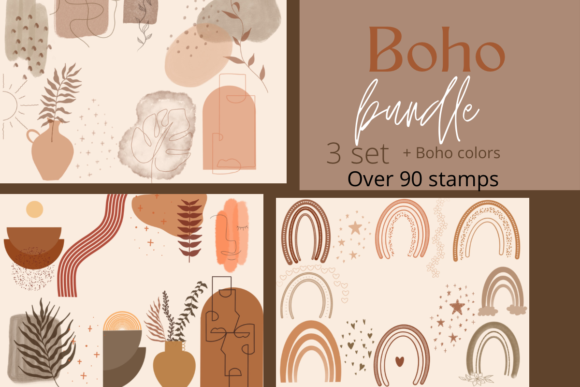 Procreate Boho Stamps Bundle Bonus