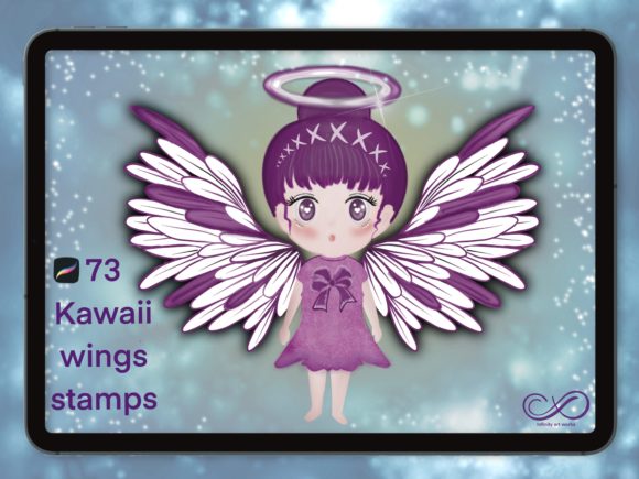 Procreate Kawaii Wing Stamps Guide