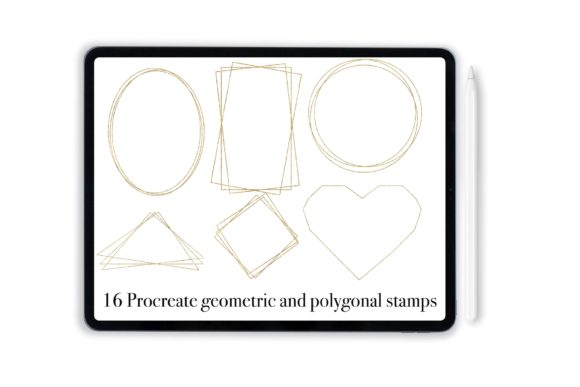 Procreate Polygonal & Geometric Stamps